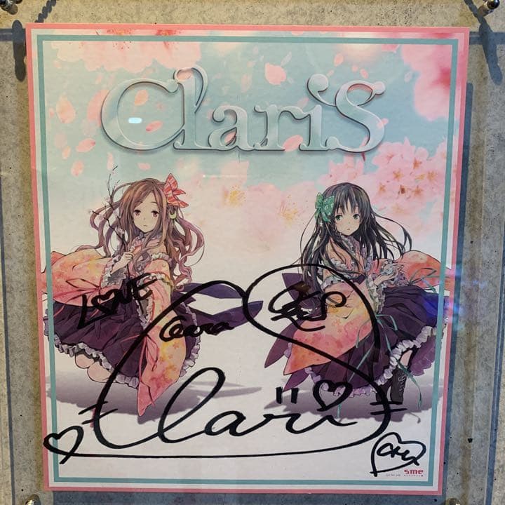 ClariS クラリス 誕生日カード×4 色紙×1 直筆サイン（付属有り）