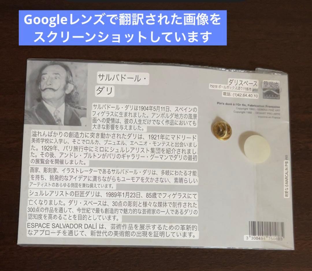 サルバドール・ダリ 記憶の固執 ピンズ ピンバッチ ピンバッジ ピン