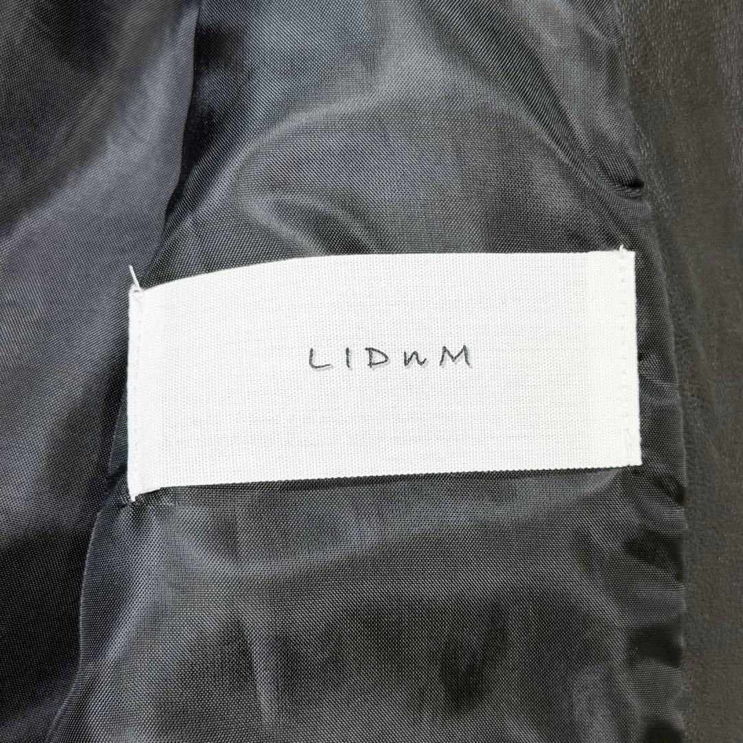 美品】希少Lサイズ LIDNM リドム シングルライダース ダウンジップ