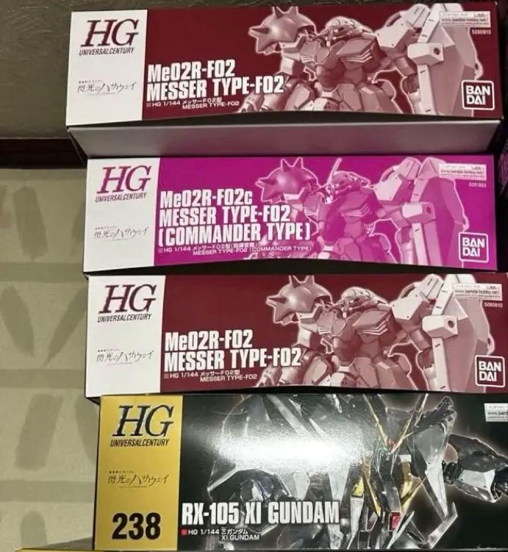 HG 閃光のハサウェイ　まとめ売り HG 1/144 クスィーガンダム 機動戦士ガンダム 閃光のハサウェイ 再販
