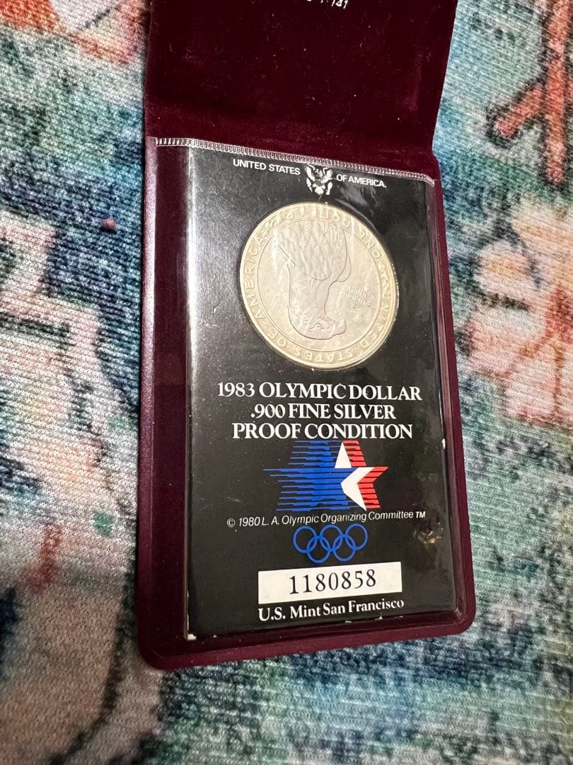 アメリカ1983 オリンピック ドル 銀 プルーフ コイン 1983年