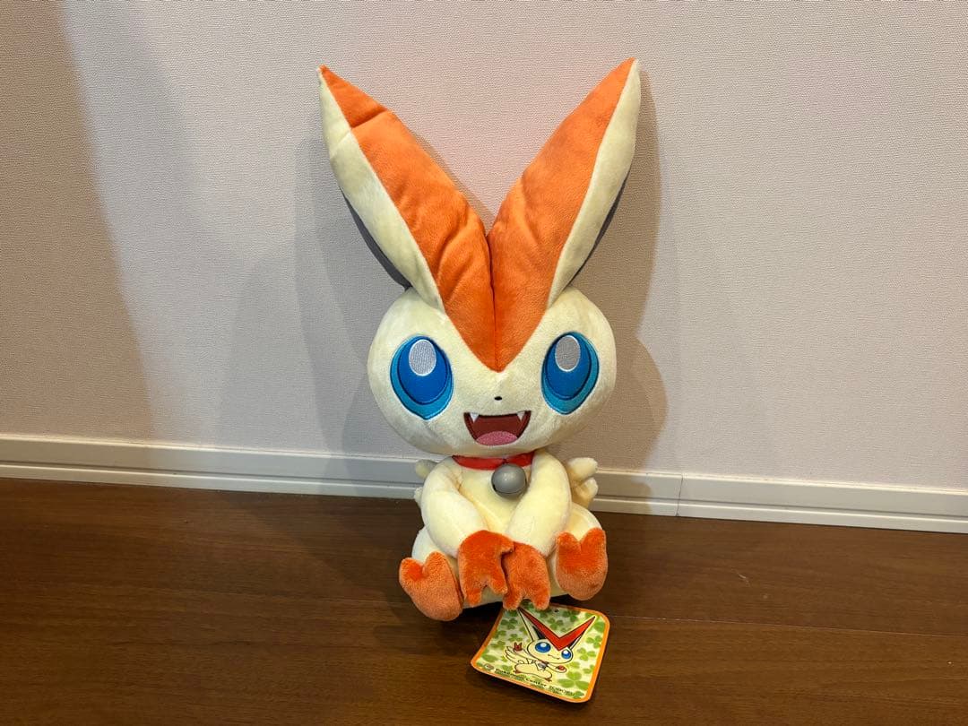 ポケモンセンタートウホク限定 等身大ビクティニ ぬいぐるみ やすらぎ