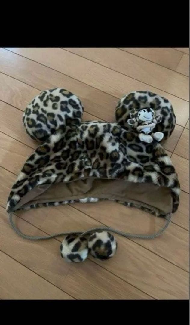 ヒョウ柄 ファンキャップ ミニー JK ギャル 2こセット ヒョウ柄ファンキャップ 2個セット 制服ディズニー ミニー