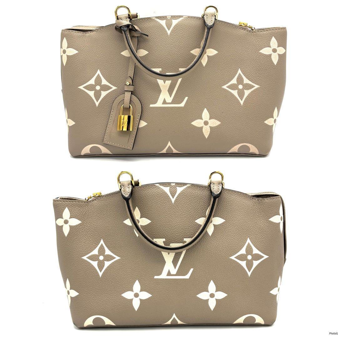 【未使用級】ルイヴィトン プティ パレ PM アンプラント バイカラー ベージュ