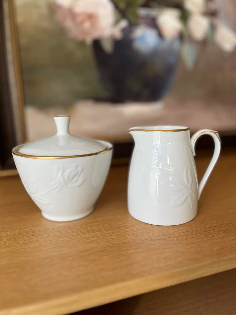 日本陶器会社（ノリタケの前身）クリーマー＆シュガーポット セット