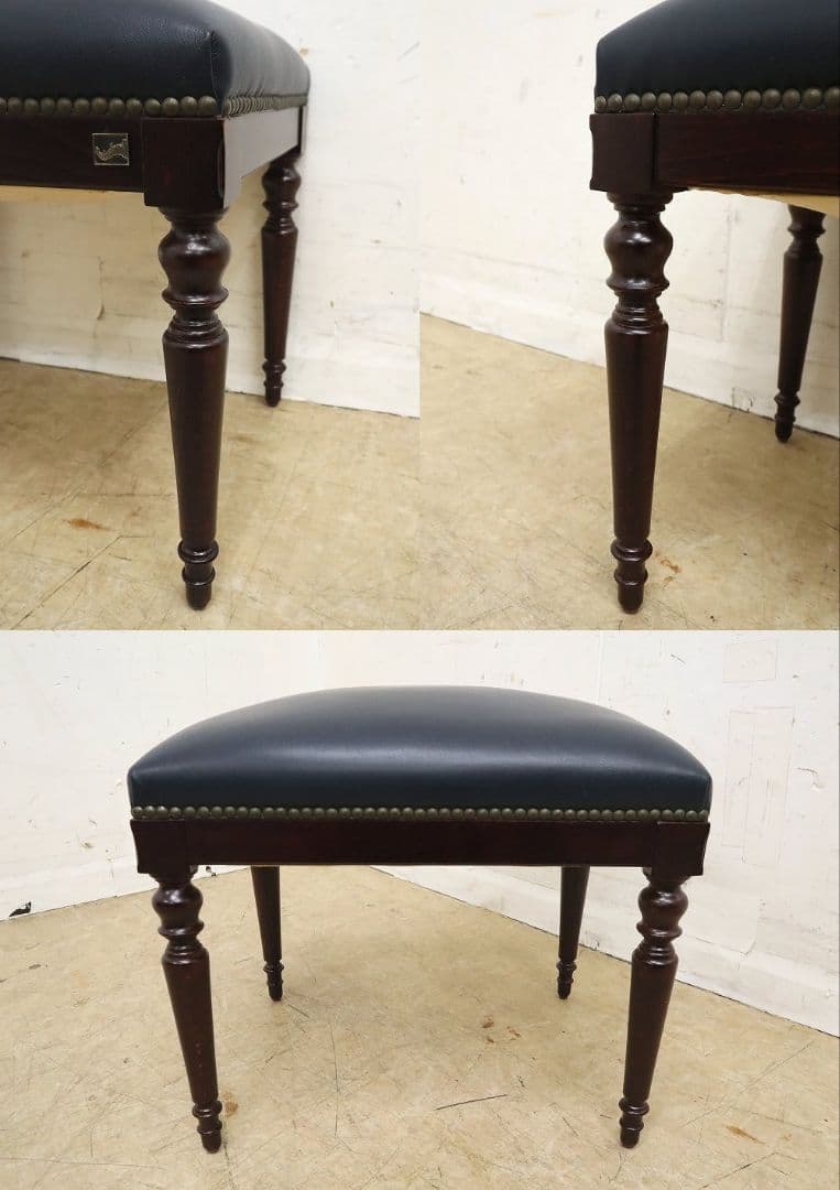 【英国スランバーランド】総革 スツール・チェア・オットマン・フランスベッド