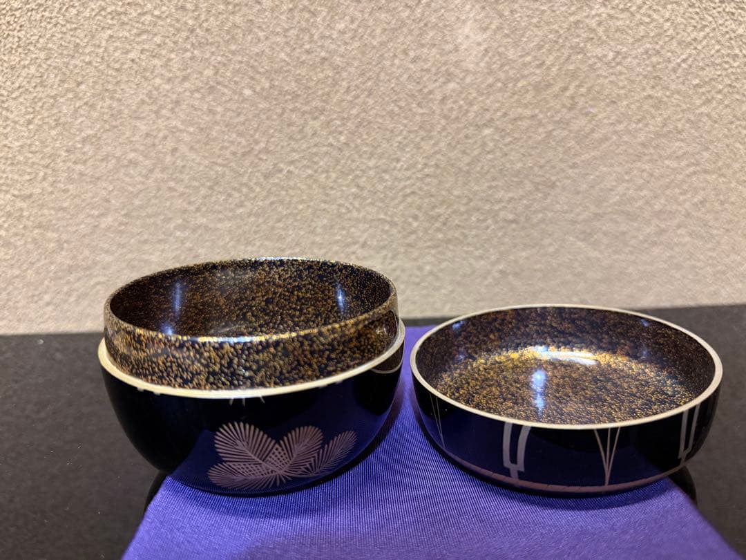 加賀蒔絵 村田百川 〆かざり蒔絵 平棗 共箱 内梨地 - メルカリ