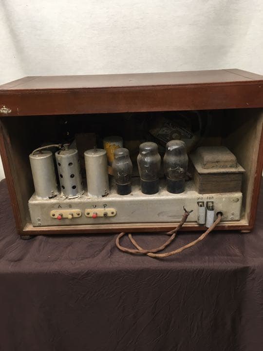 古いラジオ 昭和レトロ 木製ケース