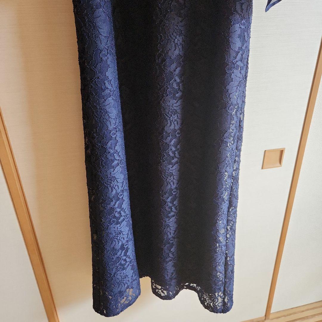 【美品】R's GOWN ネイビー パーティードレス XL