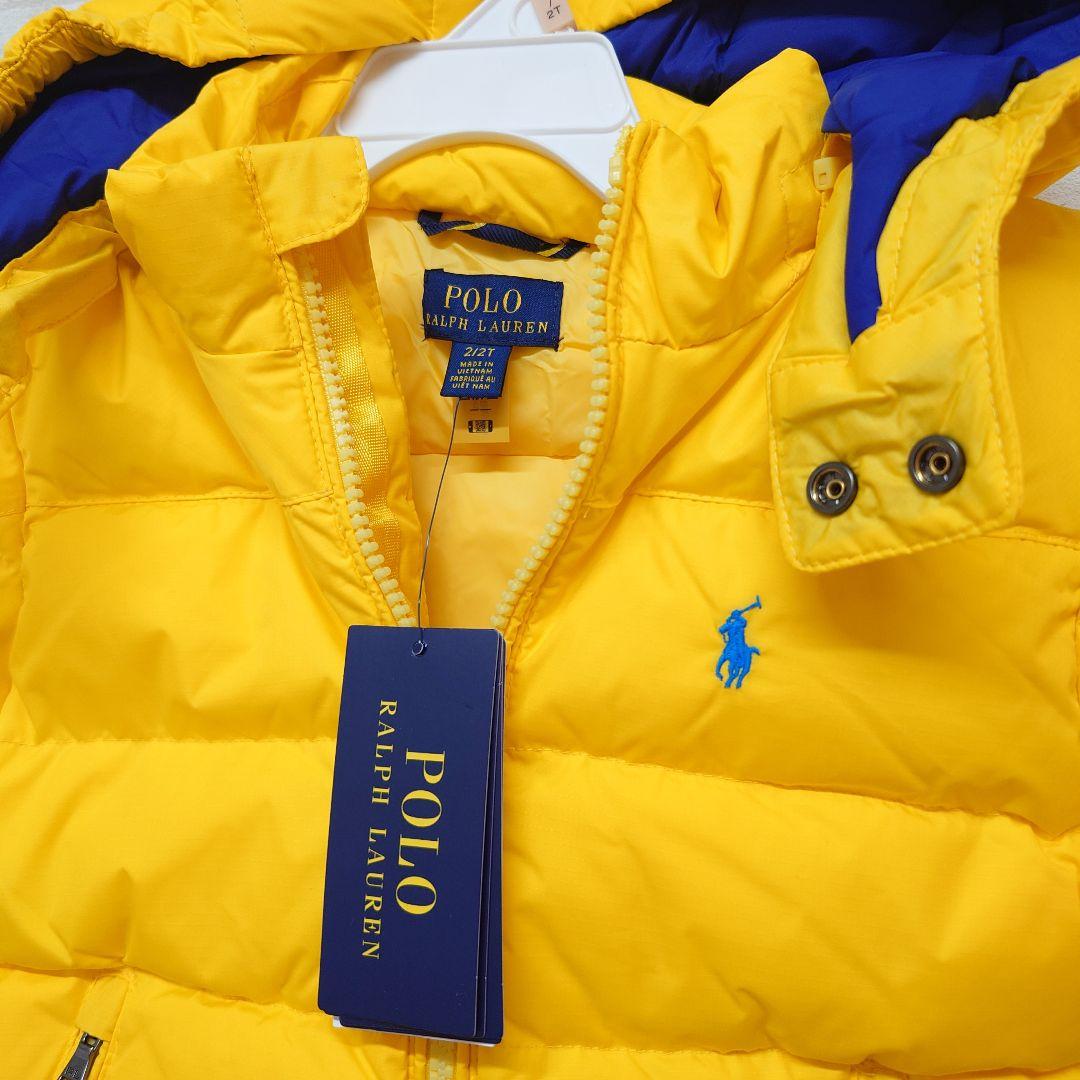 ラルフローレン　ダウンジャケットイエロー　2T90、95サイズ