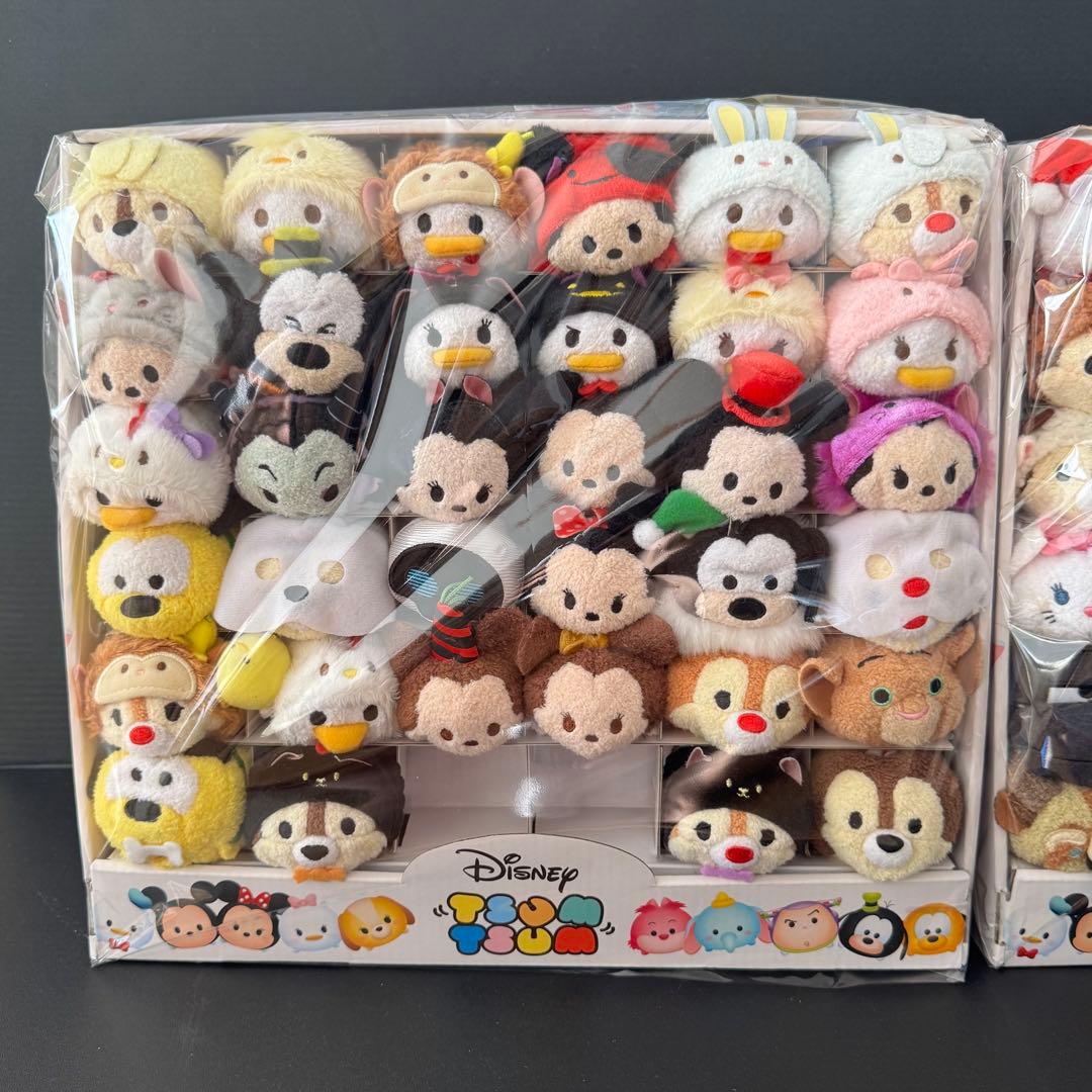 【美品】ツムツム 68体＋紙製収納BOX2個セット