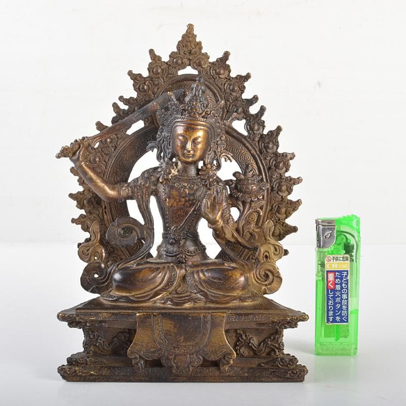 仏教美術 古銅鍍金 チベット仏 仏像 置物 D R6744
