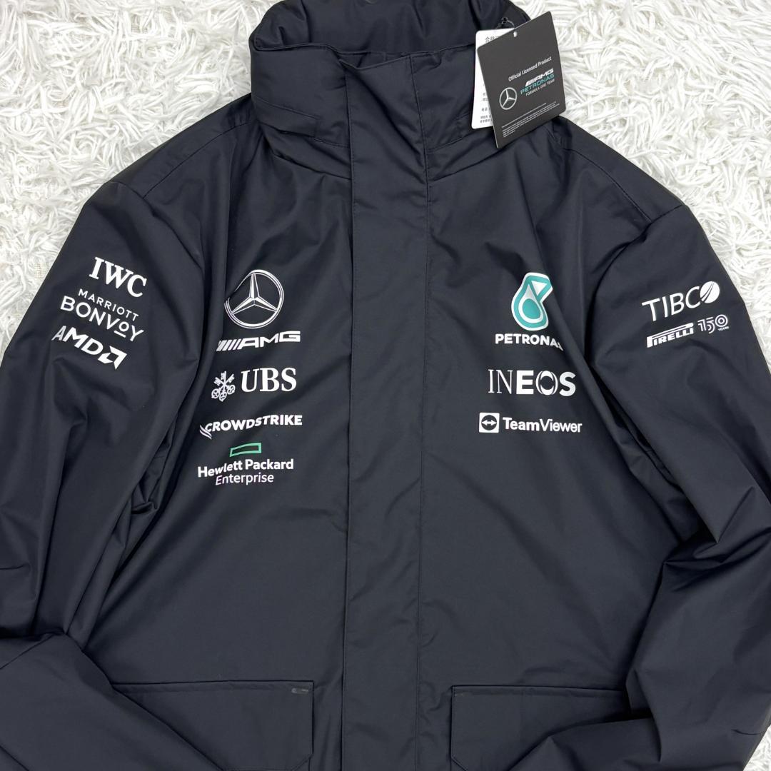 ☆新品☆Mercedes F1公式ハミルトン ラッセル レインジャケット　S