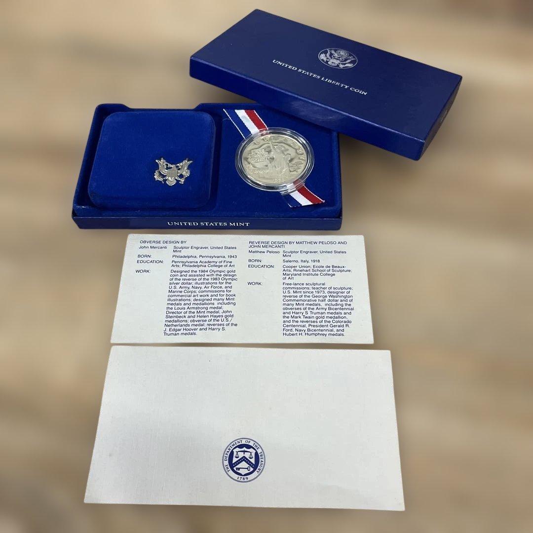 ア*ク様 42 自由の女神　アメリカ　100周年記念リバティ1986年 銀