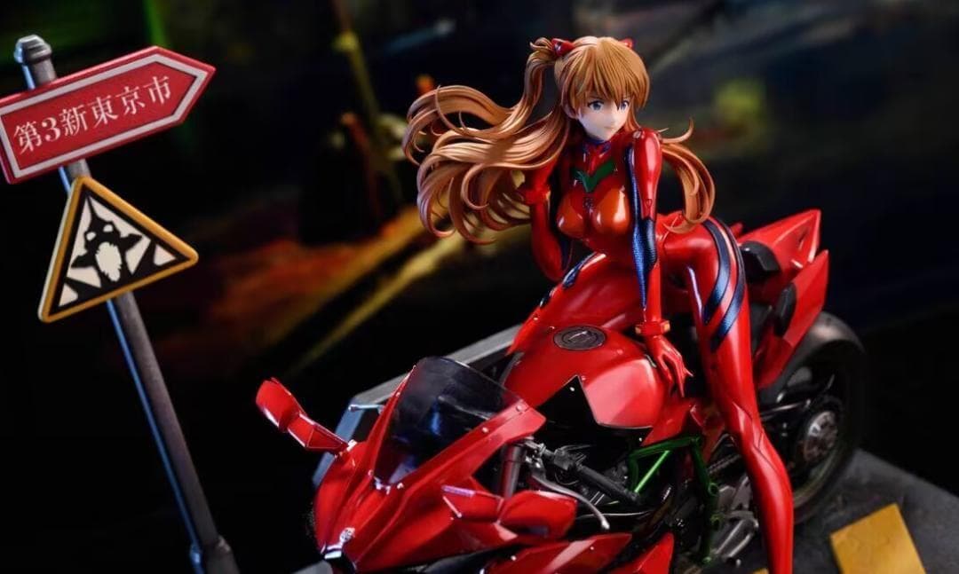 新世紀エヴァンゲリオン 明日香 バイク ガレージキット フィギュア 新