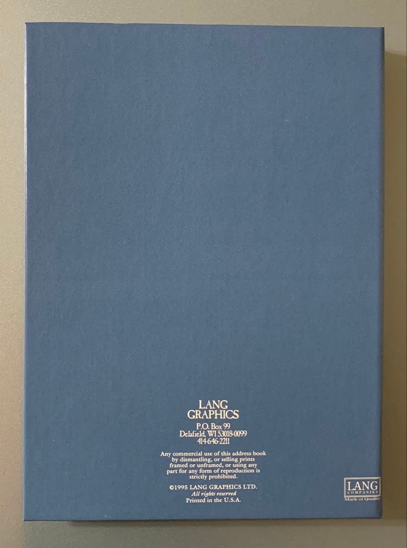 ラング社 SUSAN WINGET アドレスブック レトロ ヴィンテージ