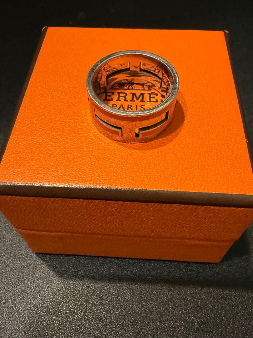 ゆ*な様 【美品】HERMES　エルメス　ムーブアッシュ　オレンジ　12号　SV