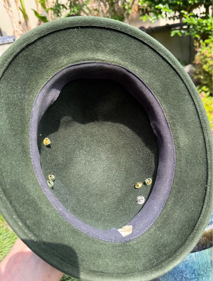 ドイツ チロリアンハット オクトーバーフェスト オリーブグリーンの