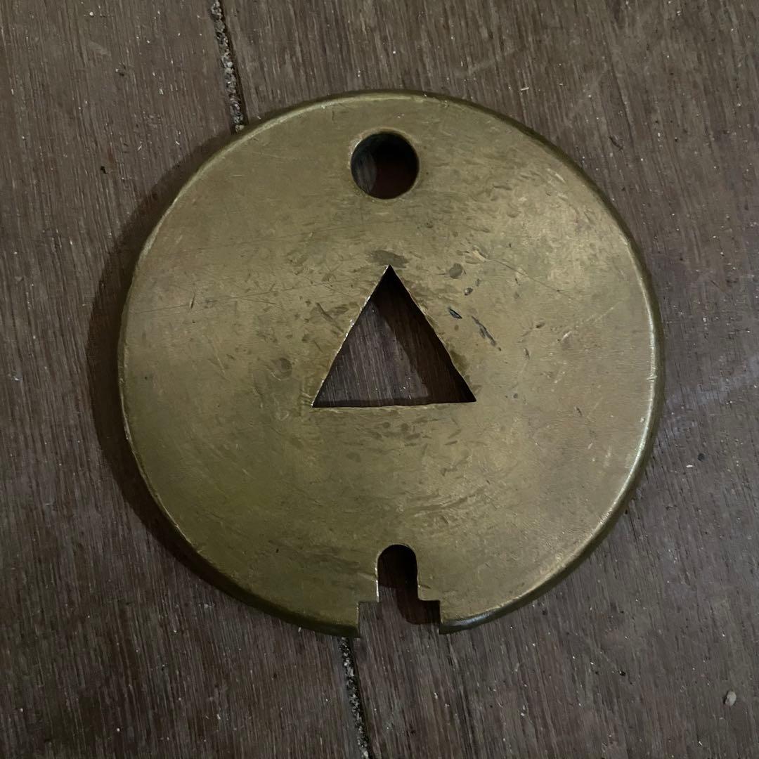 鉄道関連グッズ：鉄道タブレット 通票玉(当時物)