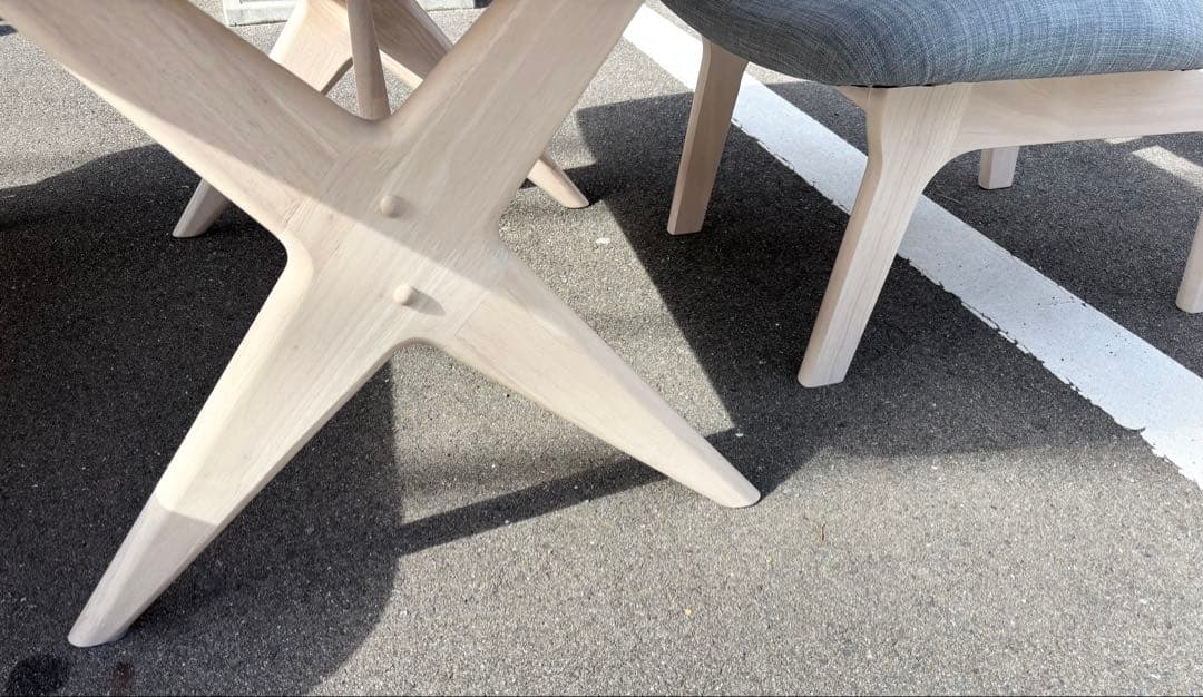 【引き取り限定】ニトリ リラックスワイド120 3点セット ホワイトウォッシュ