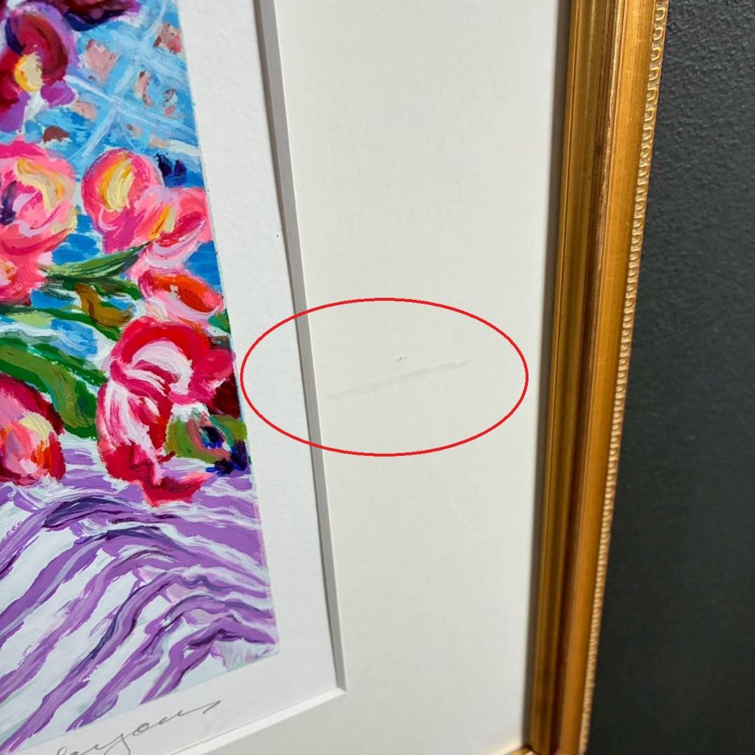 レスリー・セイヤー「ガーデン・ロマンス」シルクスクリーン 大作 直筆