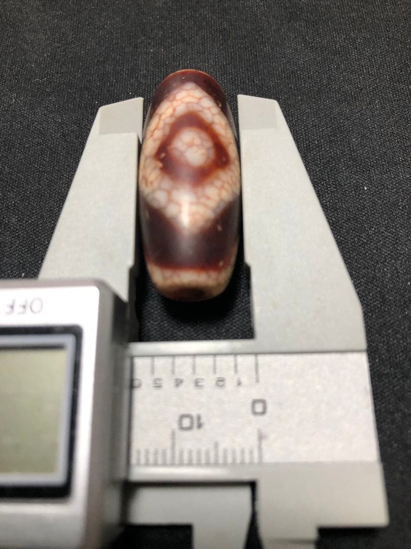 特価‼️西蔵老礦紅朱砂龍紋虎牙金剛星辰天地天珠、金剛