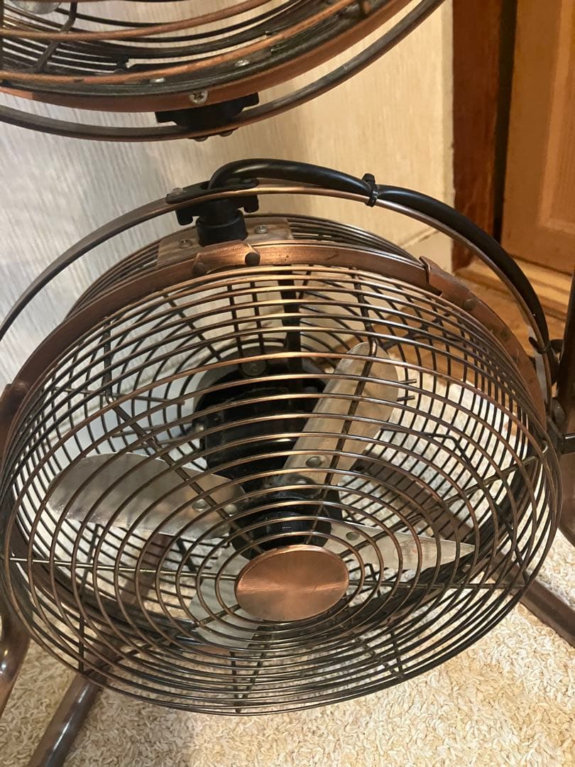 昭和レトロ　希少　ドウシシャ 3連 タワー型 メタル 扇風機 サーキュレーター