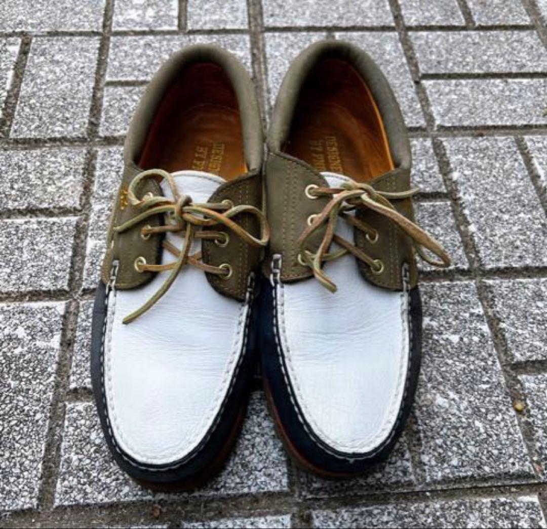 Timberland 3eye デッキシューズ モカシン革靴 ヌバックレアカラー