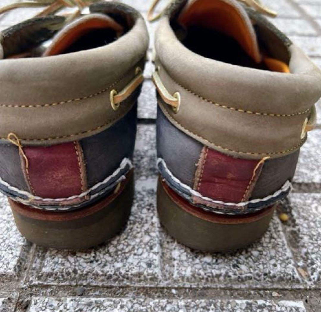 Timberland 3eye デッキシューズ モカシン革靴 ヌバックレアカラー