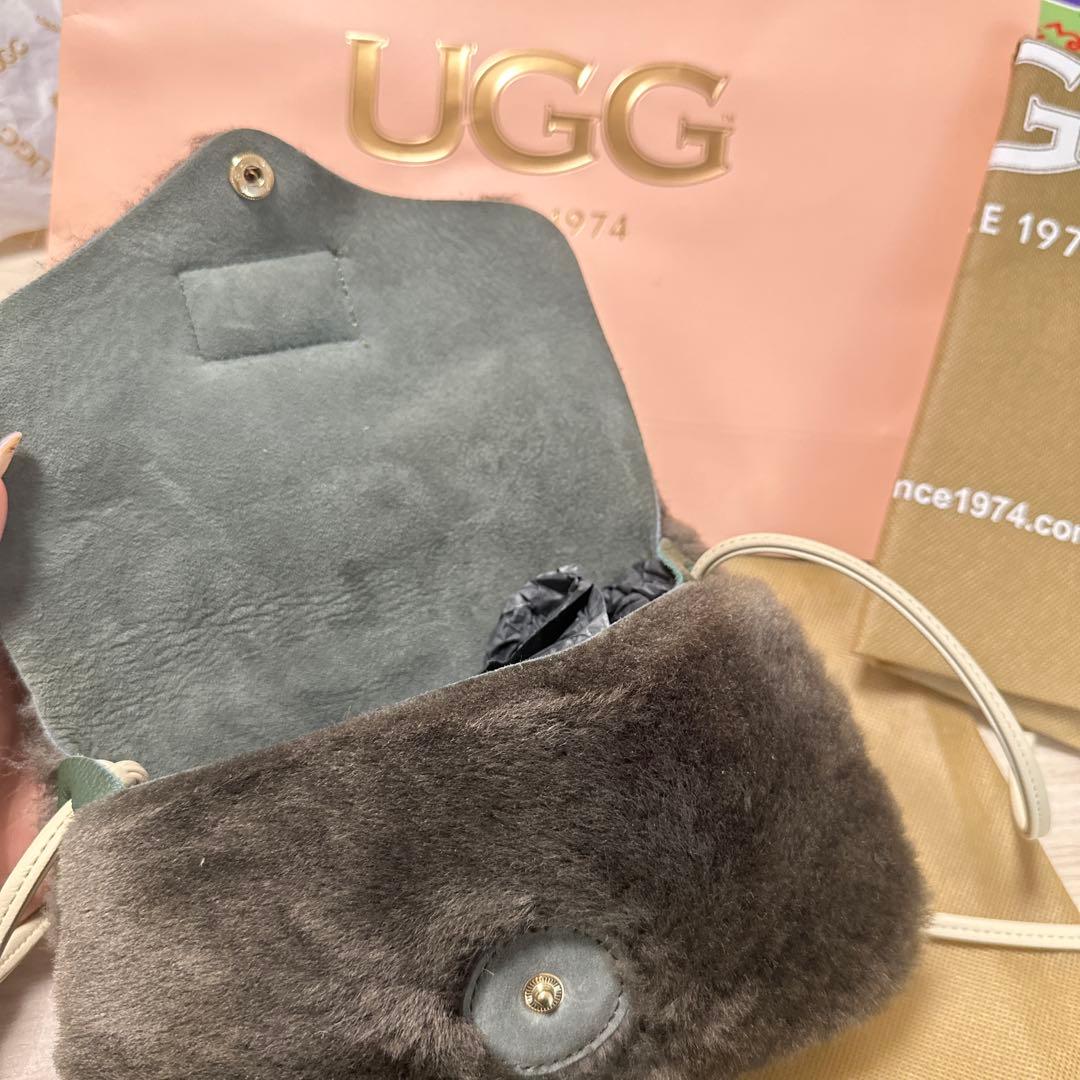 レアロゴ! 2WAYバッグ国内未入荷UGGシープスキンファーショルダーバッグ