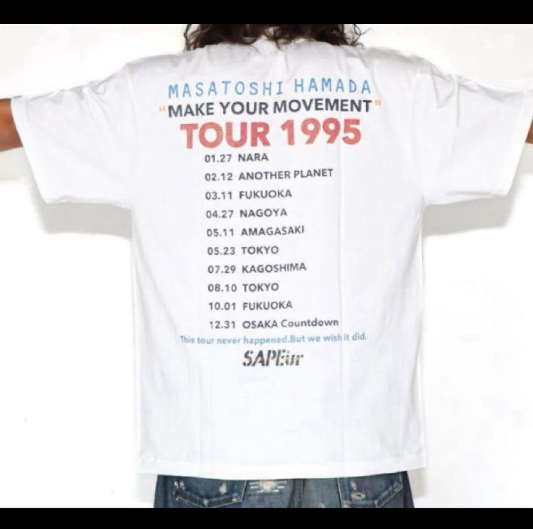 新品SAPEur サプール ダウンタウン 浜田雅功　ごぶごぶ Tシャツ 白 L