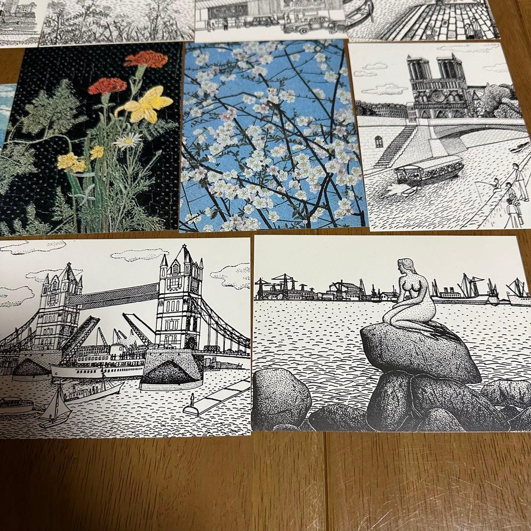 山下清展 絵葉書12枚セット ちぎり絵 点描画 - メルカリ