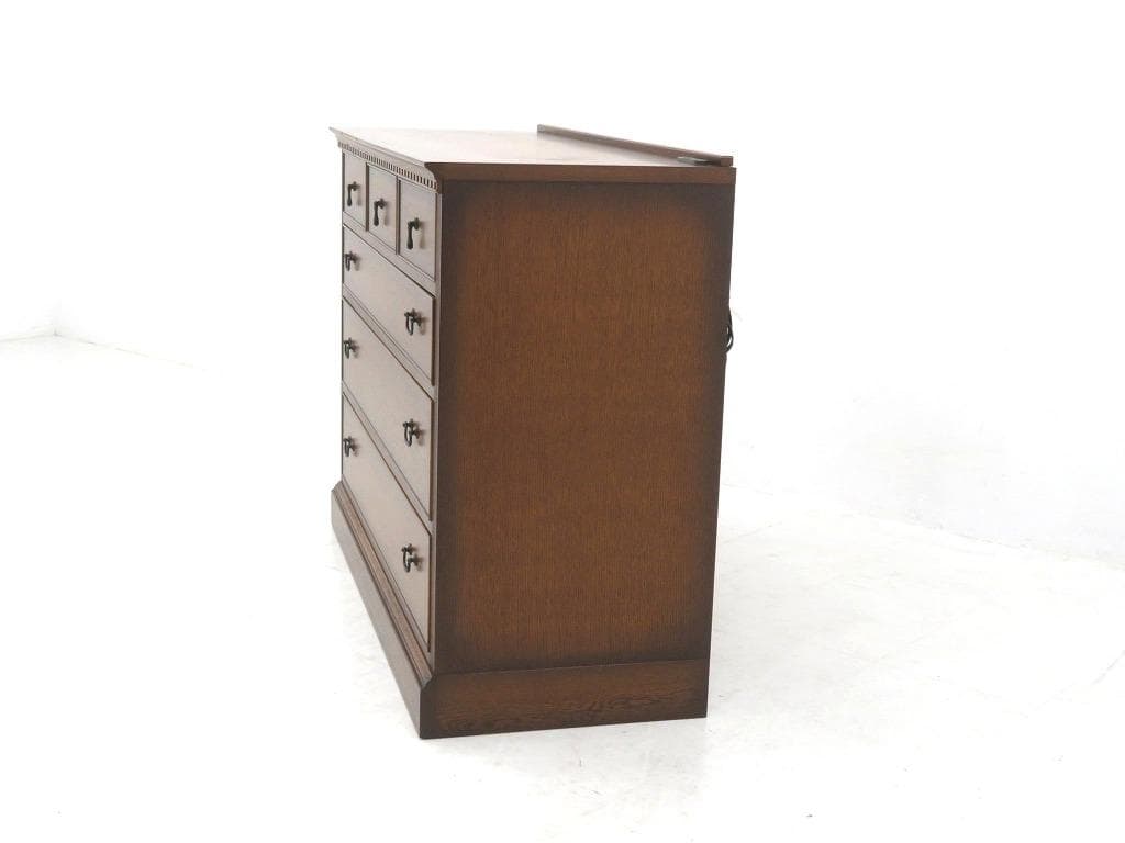 展示品 上坂木材 オーク材 ブルックス 4段 チェスト 整理箪笥 キャビネット