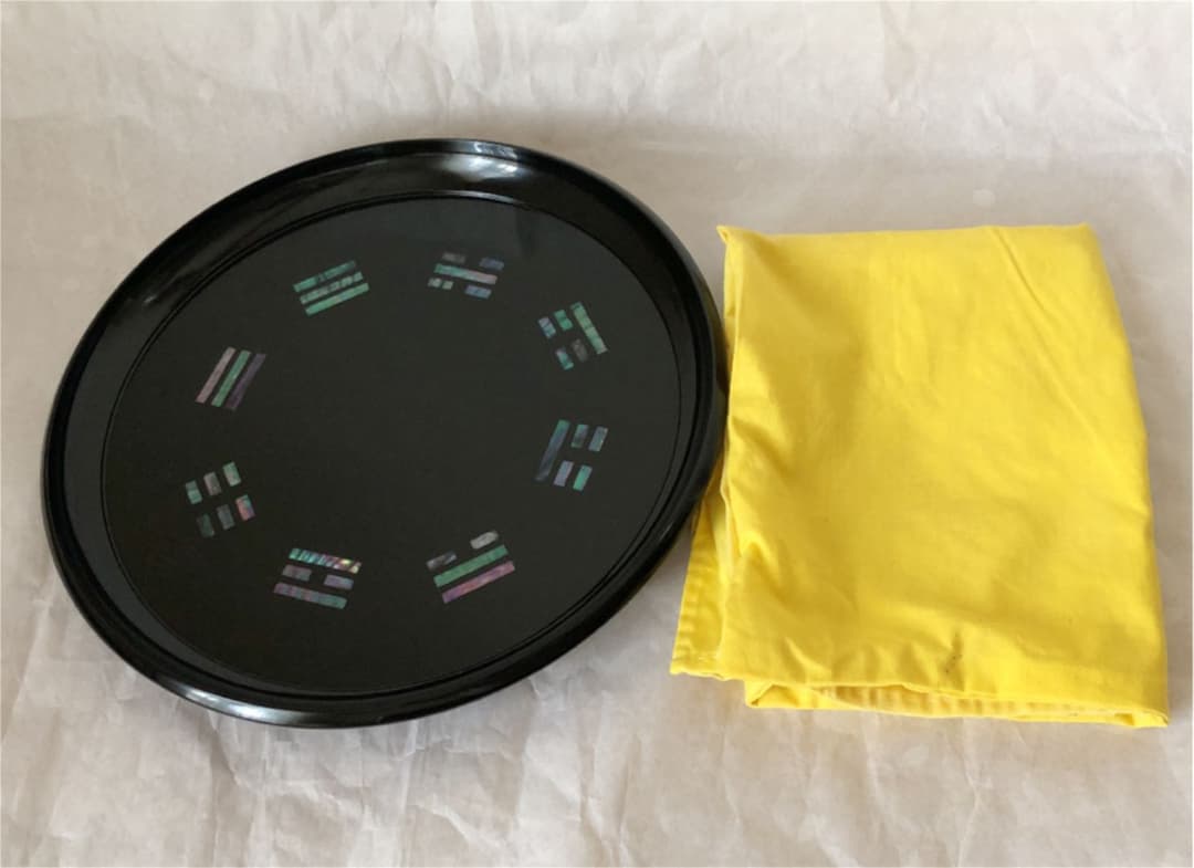 八卦盆青貝螺鈿真塗乱盆玄々斎好裏千家茶道具