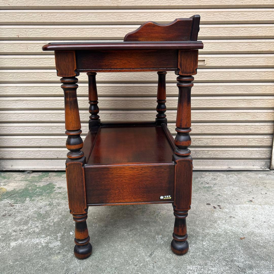 ヴィンテージ オールドカリモク コロニアル 電話台 花台 サイドテーブル