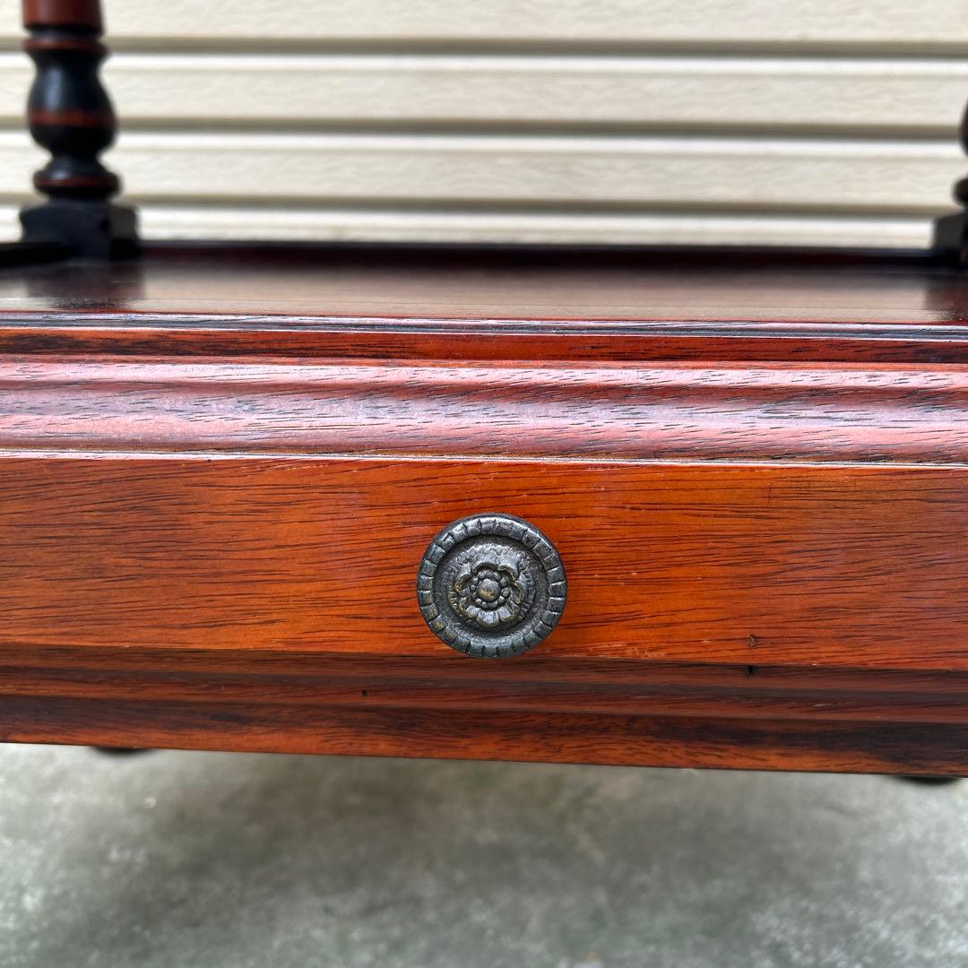 ヴィンテージ オールドカリモク コロニアル 電話台 花台 サイドテーブル