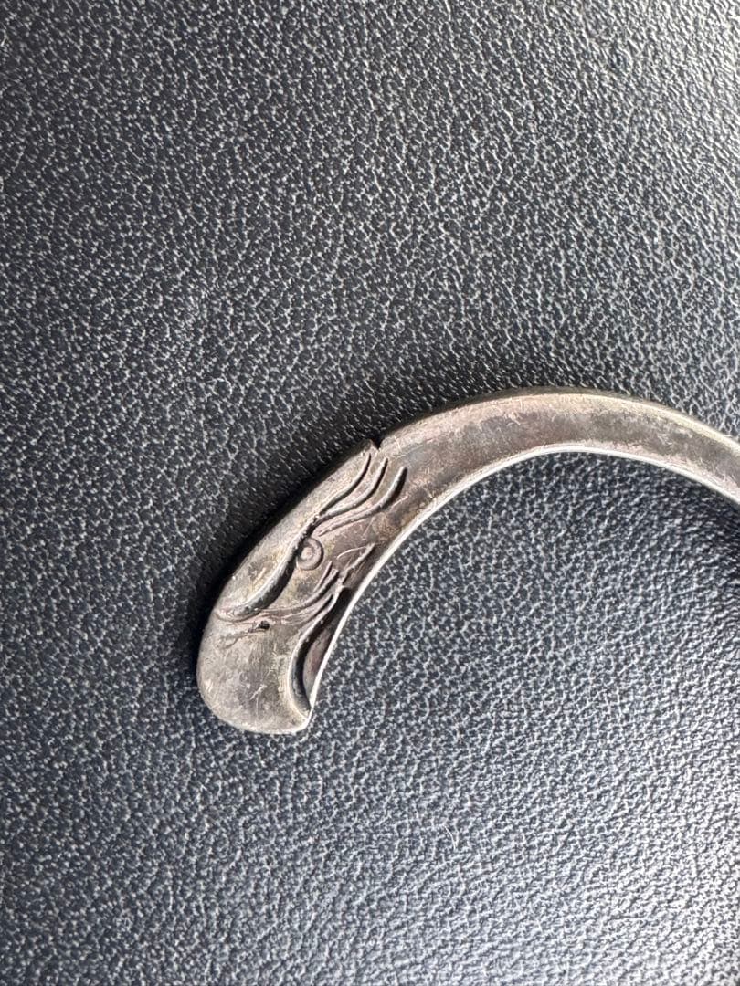 イーグル顔ブレスレット シルバー Mサイズ