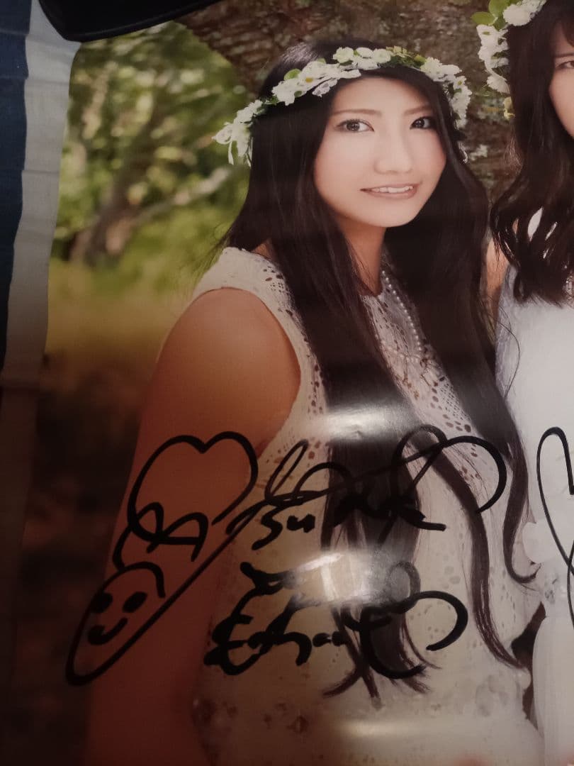 値下げ☆サイン　ポスター☆フレンチ・キス 柏木由紀、倉持明日香、高城亜樹