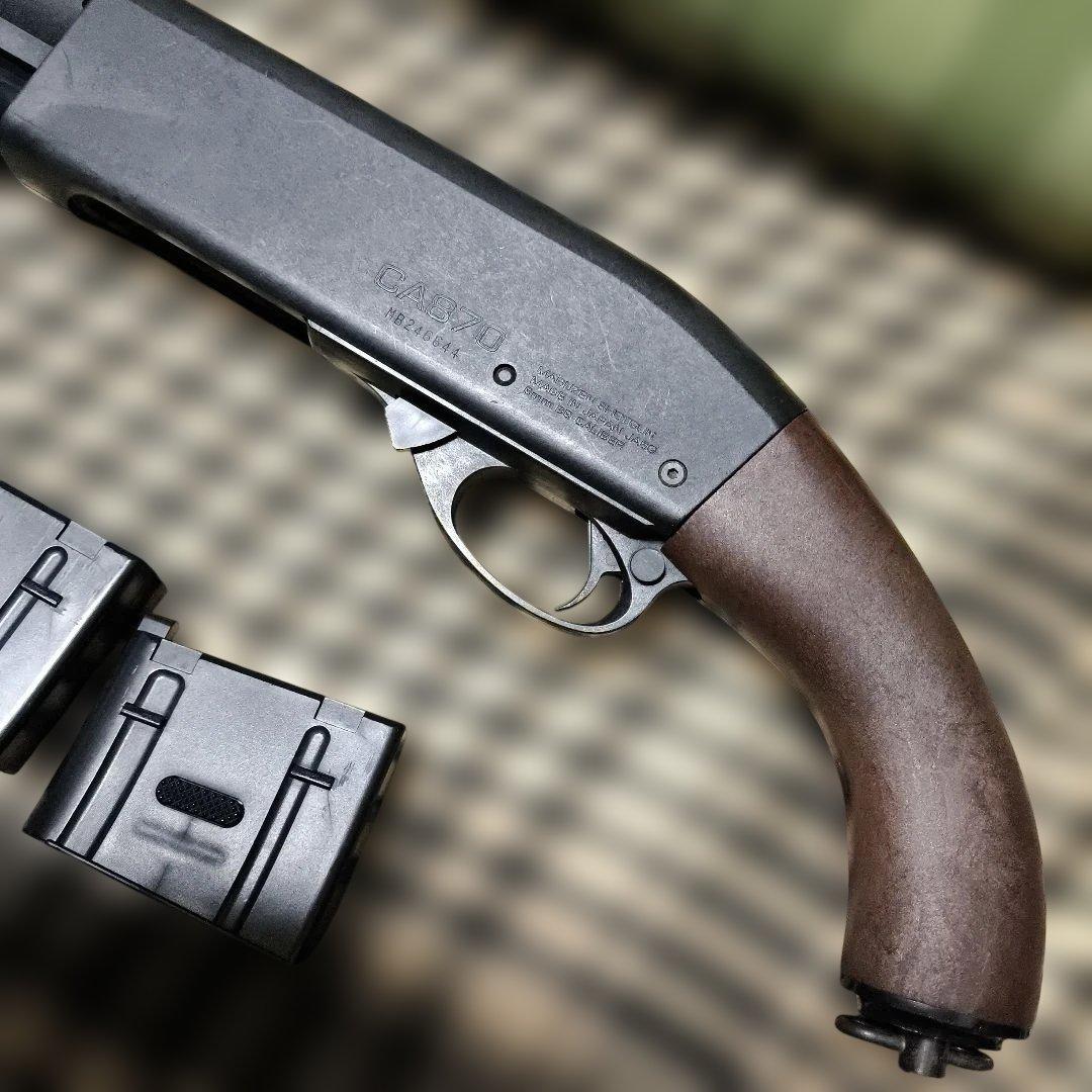 1 マルゼン製　CA870　エアーコッキングショットガン　サイレンサーホルスター