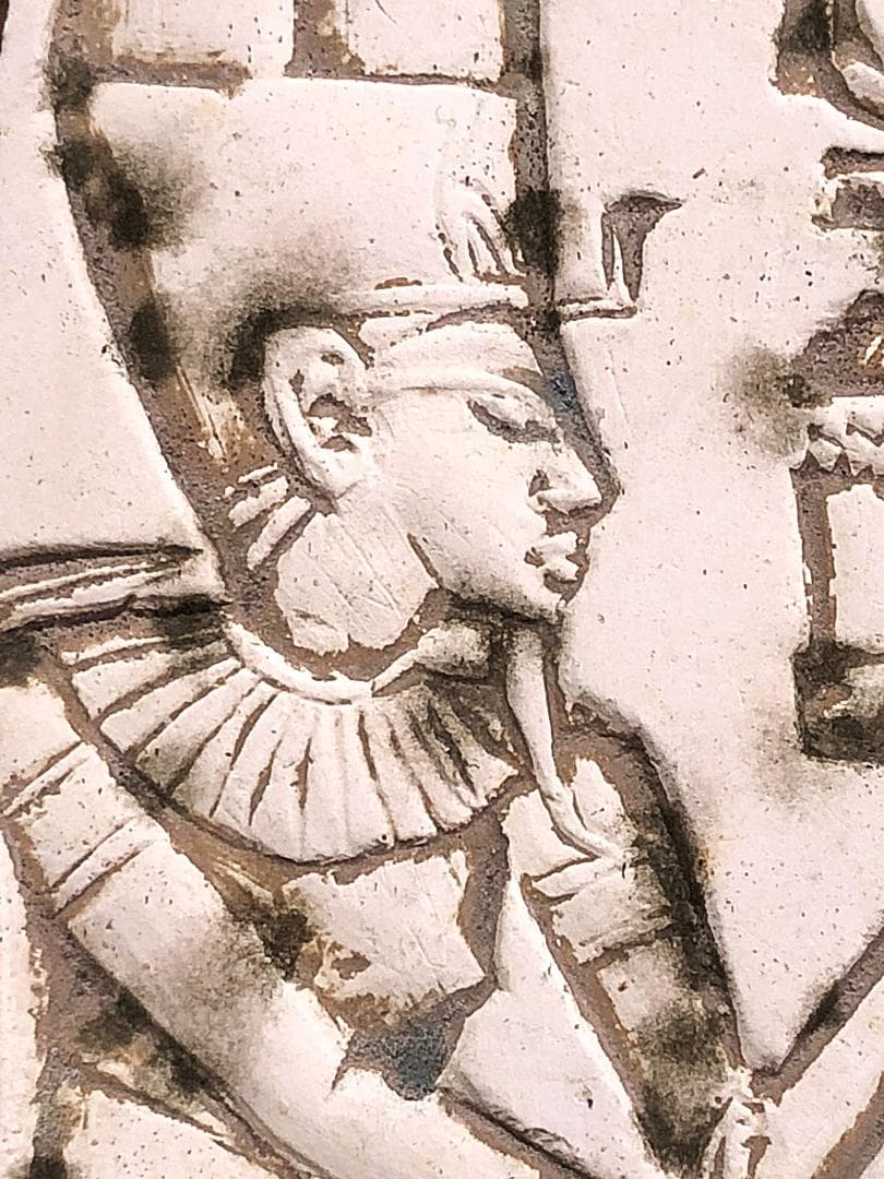 エジプト壁画彫刻 】 石灰岩断片 コレクター放出 I0831J