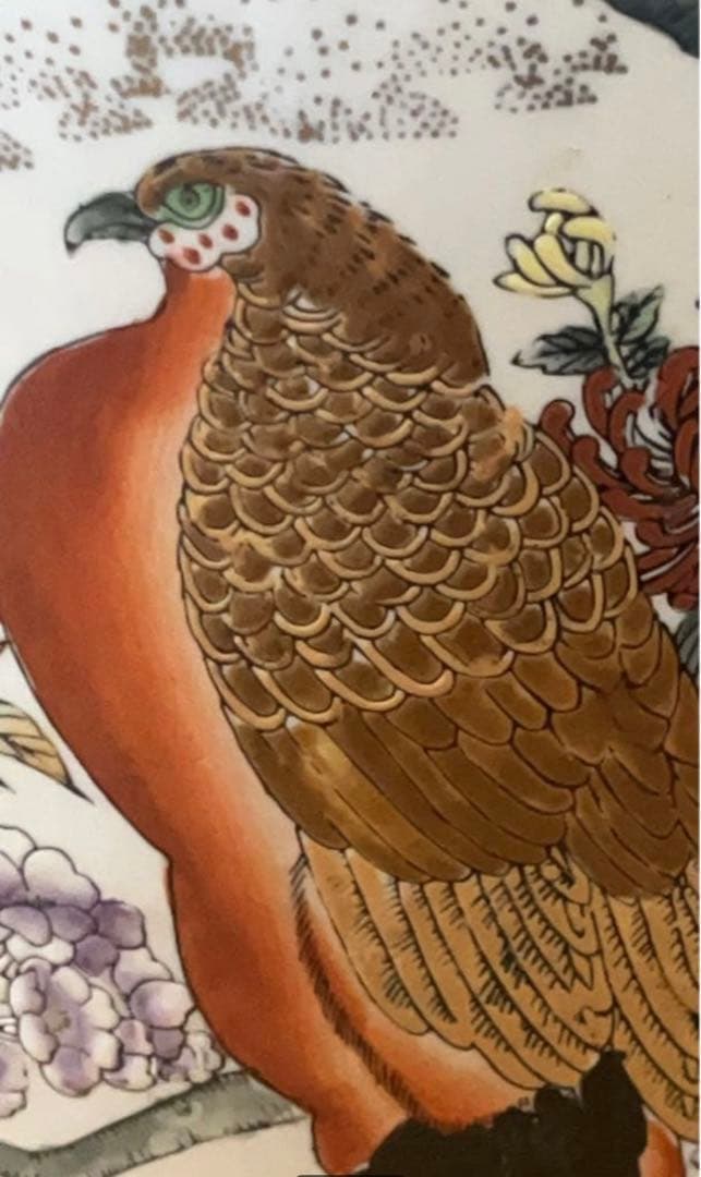 セール】極上品 希少☆飾壺 蓋付き壺 沈香壺 金襴極彩色 花鳥