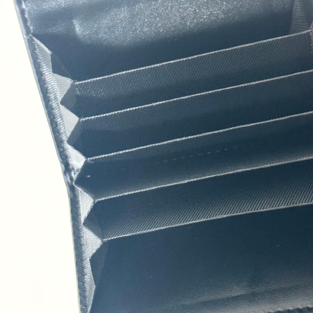 PRADA プラダ ロゴフラップ 二つ折り財布 サフィアーノレザー ブラック