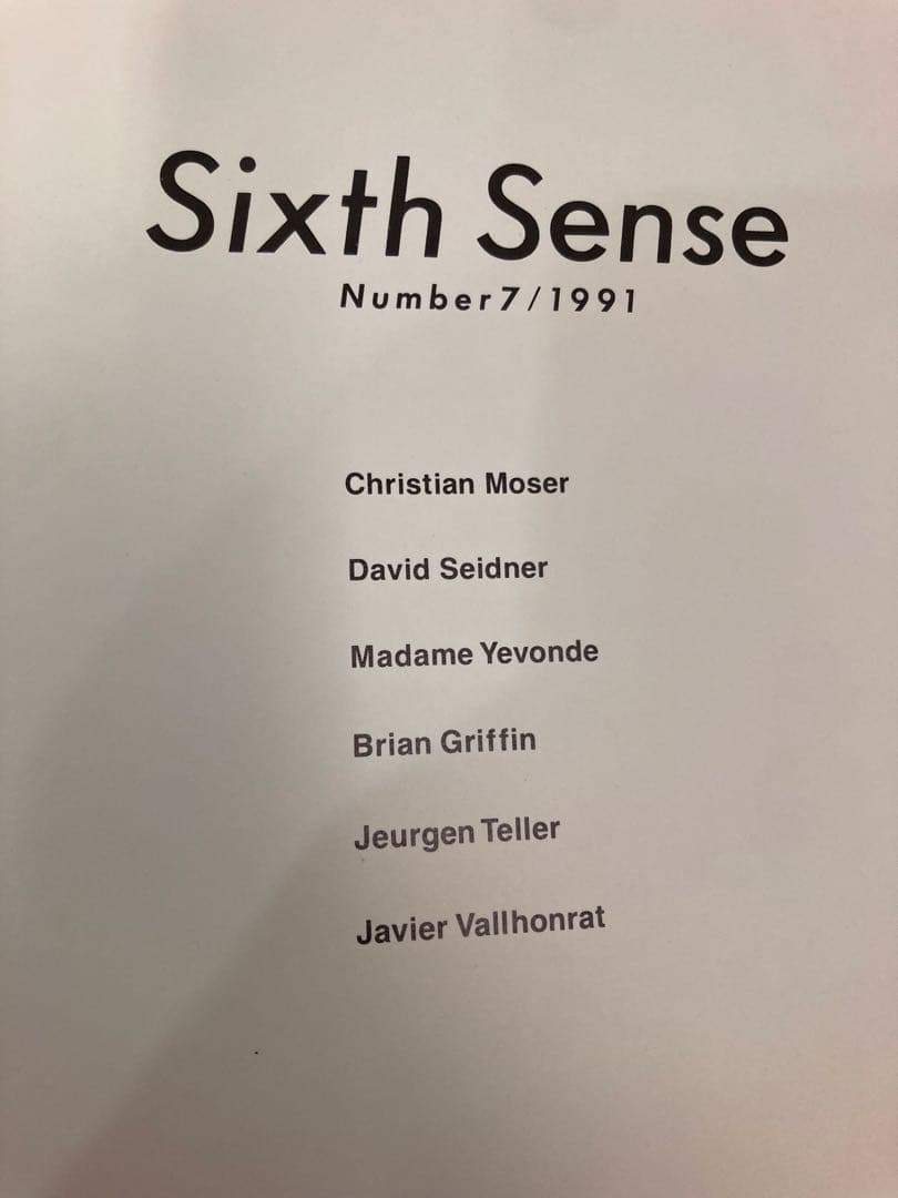 six 1991 コムデギャルソン　comme des garcons 写真集