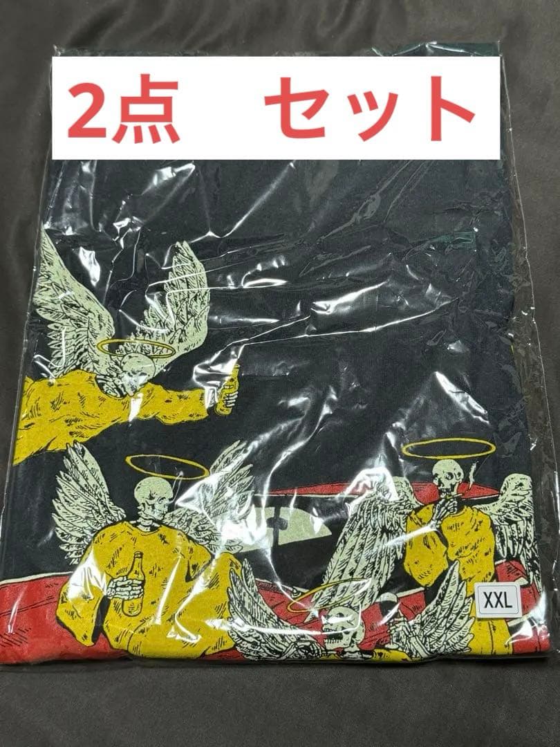 2点 The BONEZ ヴィンテージ #06 スカルエンジェルTシャツ XXL