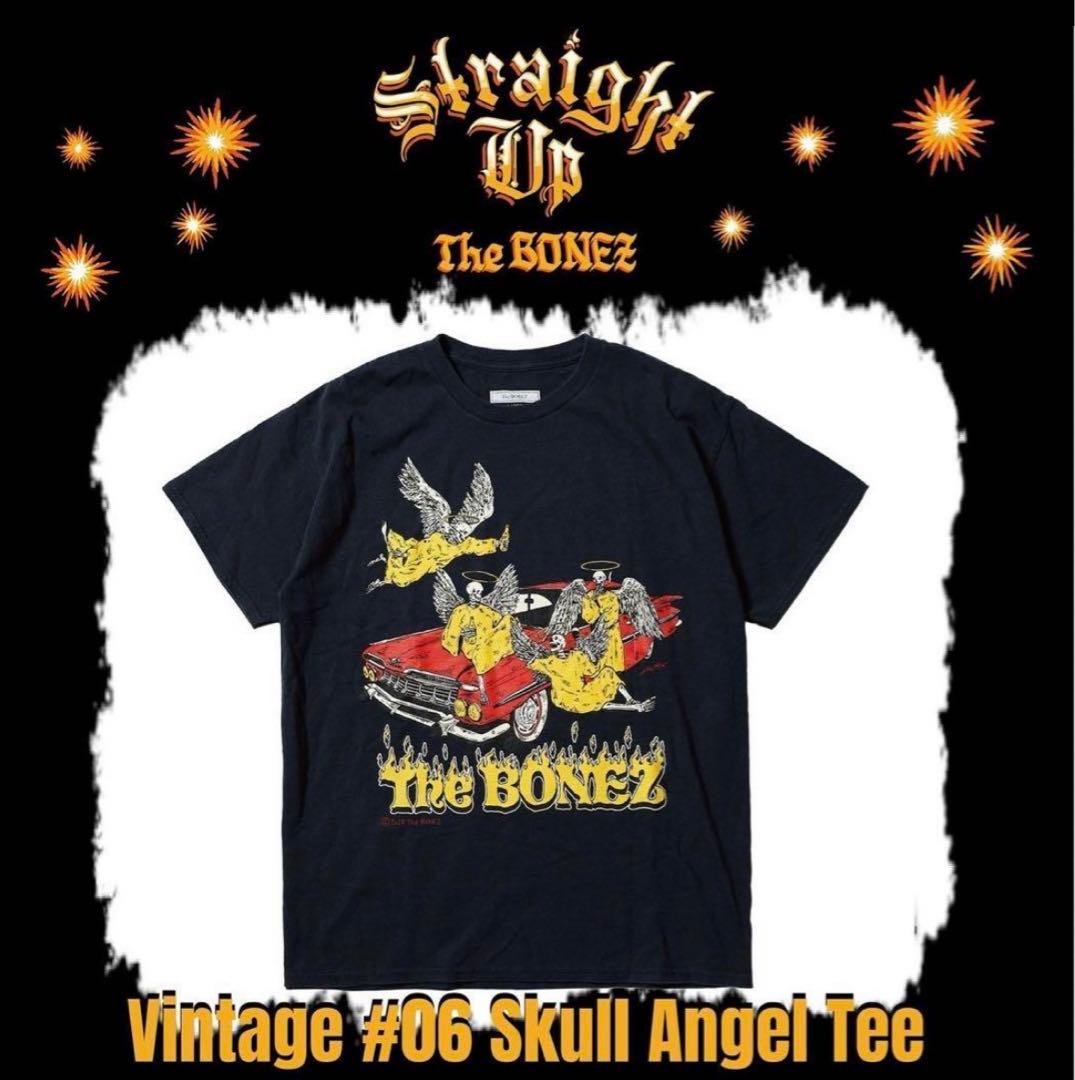 2点 The BONEZ ヴィンテージ #06 スカルエンジェルTシャツ XXL