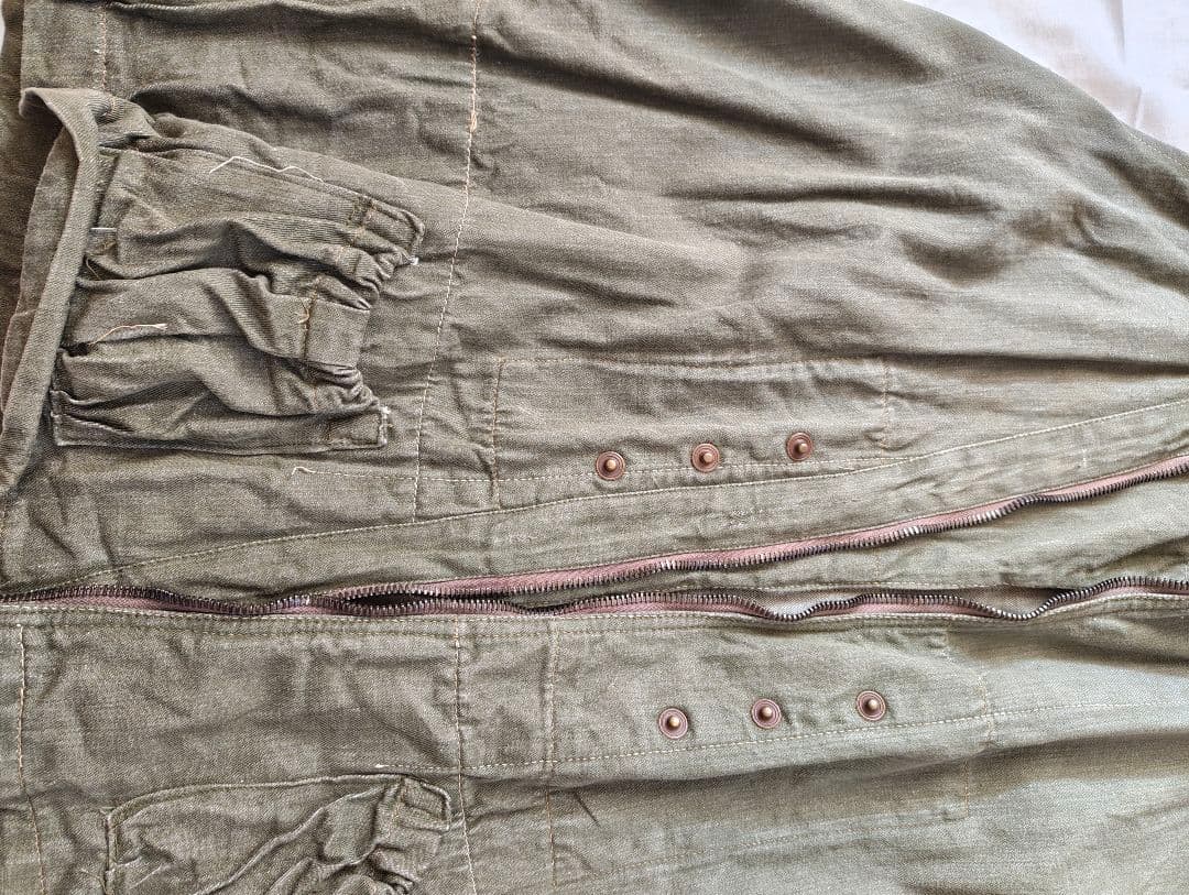 vintage イギリス軍 グリーンデニムベスト