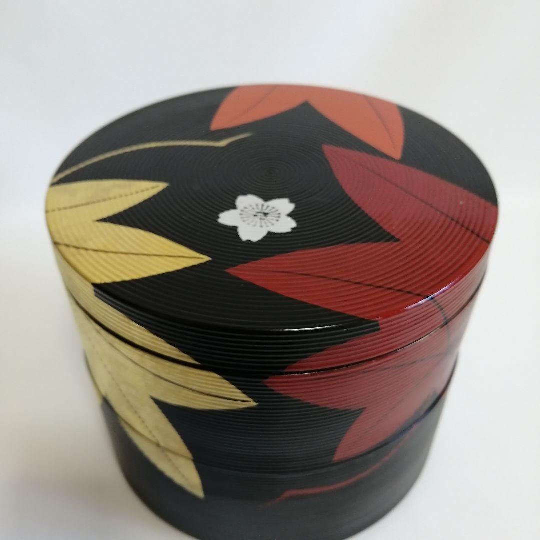平安象彦 錦曇 木製 二段重箱 茶道具 和菓子 花見 - メルカリ