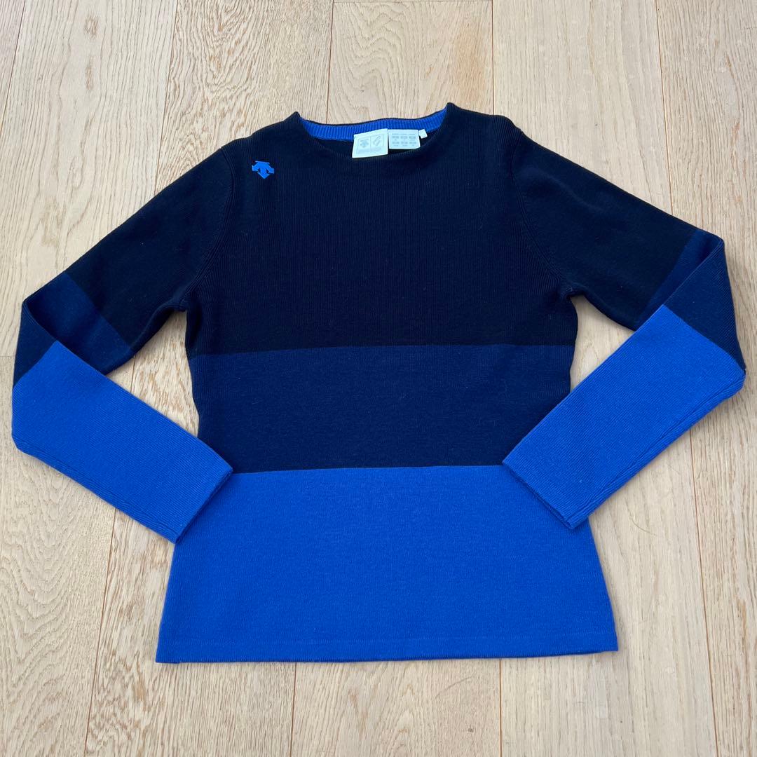 デサントゴルフ　ニットセーター＆スカート Sサイズ　黒☓紺