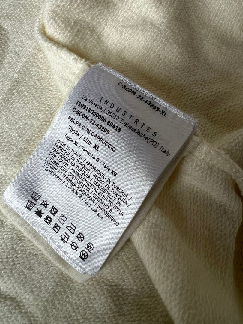 春！　モンクレール　フーディパーカー　白　XL ホワイト