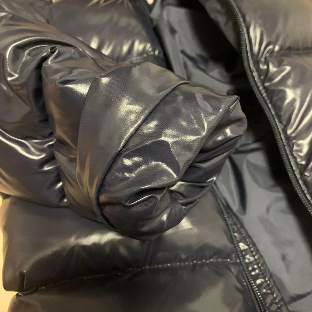 MONCLER ネイビー ファー付きダウン　90